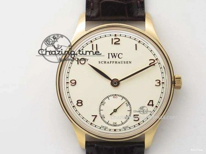 MIROTIME 0227 Sporty Portuguese Tourbillon IW504602 SS ZF Best Edition Blue Dial on Black Leather Strap 7175